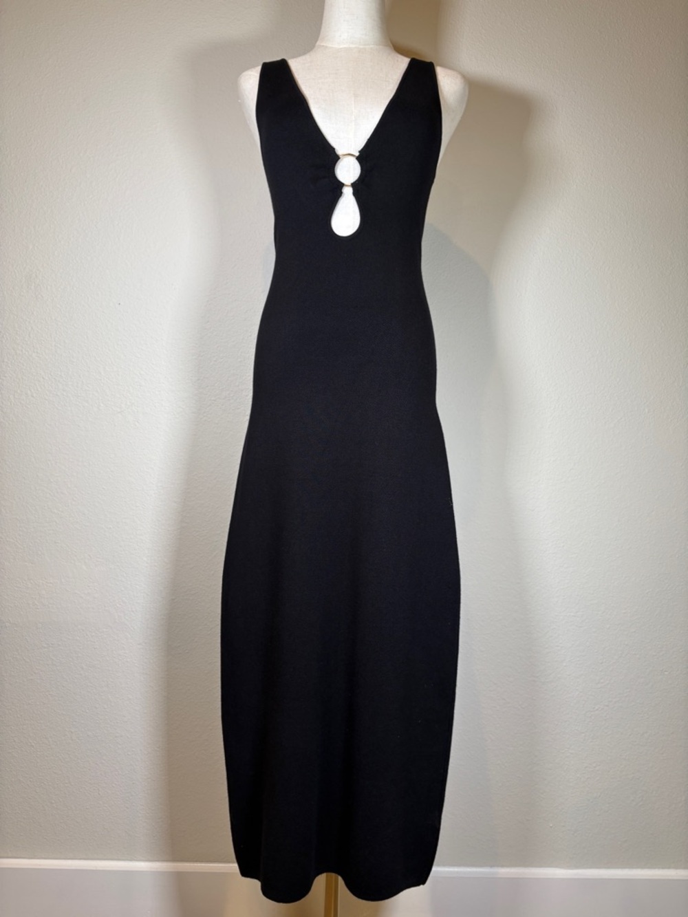 NWT House of Harlow 1960 Black Sleeveless Knit Dress Size XS
